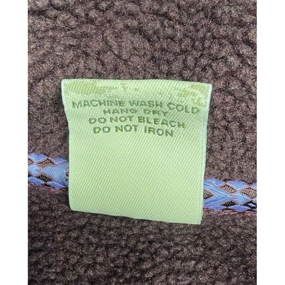 Cabela's Violet Sleeveless Womens Fleece Vest Size L Nordic Pattern Detail - Picture 7 of 8